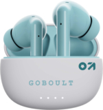 GOBOULT (previously Boult) W20 with ENC Mic,40H Battery Life,Low Latency Gaming, 5.3v Bluetooth(Glacier Blue, True Wireless)