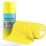 Story@Home Microfiber Cleaning Cloths, 360 GSM Highly Absorbent, Lint and Streak Free, Multi -Purpose Wash Cloth for Kitchen, Car, Window, Stainless Steel | (25 x 25 cm, Yellow) Set of 50 pcs, 1 Roll