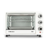 Bajaj 1603 16 Liters Oven Toast Grill (OTG) | 1200 Watt | Cool Touch Handles | Grill, Bake & Roast | Heat Resistant | Tempered Glass 【White】