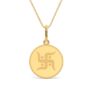 KALYAN JEWELLERS 24K (999) Purity Swastik Gold Coin Pendant 2 Gms