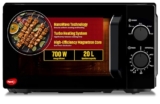 Pigeon 20L Nano Wave Solo Microwave Oven | 700 Watts | 5 power levels (Re-Heat, Pop, Cook, Steam, Defrost – SKSMWO20L) | Black