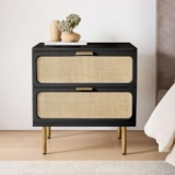 The Attic Lisbon Bedside|Black Matt Finish