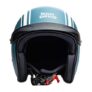Royal Enfield Open Face With Peak Helmet Sq Blue Rvp Stripe (Xl) 62 Cm (Rrghei000086)