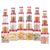 MILTON Vitro PET Canister Set of 24 (6x300ml,6x700ml,6x1400ml,6x2000ml) Airtight, Food Grade, Stackable, For Grains, Pulses, Spices, Cereals, Cookies, Dry Fruits, Fridge Storage Container, Red Wine