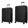 Verage V-Lite Firestone Combo Set of 2 (M-Check-in + L-Check-in) Black Hardsided Trolley Bags for Travel, Suitcase with Spinner Wheels, Anti-Theft Zippers Luggage