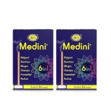 Cycle Pure Medini 6 in 1 Solid Dhoop – Charcoal-Free, Bambooless, Natural Fragrance – 60 Sticks with Free Holder Pack of 2