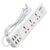 AGARO Regal Extension Board, Power Strip, 3 Universal Sockets, 4 USB + 2 Type-C Fast Charge, 2500W, 6ft Heavy-Duty Cord, Overload & Surge Protection, Master Switch, Multi-Device Charge for Home/Office