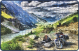 Webby Motorcycle Adventure in Himalayas Wooden Jigsaw Puzzle, 500 pieces(500 Pieces)