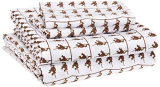 Amazonbasics Kid’S Sheet Set – Soft, Easy-Wash Microfiber – Full, Brown Monkeys
