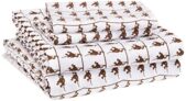 Amazonbasics Kid’S Sheet Set – Soft, Easy-Wash Microfiber – Full, Brown Monkeys