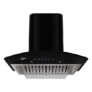 Crompton IntelliSense 60 cm Curved Glass Kitchen Chimney with 1417 m³/hr Suction, Smart On & Intelligent Auto-Clean | Silent Kitchen Chimney With Baffle Filter (Black, CHD-ISC60BFE-IND)