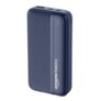 Amazon Basics 20000 mAh Power Bank | 22.5W Fast Charging | Dual Output & Input | Charge 3 Devices Simultaneously | for Smartphones, TWS Earbuds, Speakers, Tablets (Dark Blue), Micro USB Input
