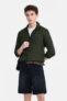 Snitch Men Solid Casual Dark Green Shirt