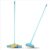 GEBI Floor Wiper| Telescopic Handle| High-Quality Rubber Blade, No Bending Required, Wide Base for Fast Cleaning| 16 inches wide blade| Assorted colours| Pack of 1 |