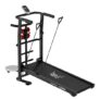 Lifelong Lltm145 Multifunction Manual Treadmill|Max User Weight 100 Kg|2 Level Manual Incline With Free Home Installation (Black, 1 Year Manufacturer’S Warranty)