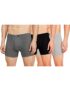 Chromozome Men’S 100% Cotton Solid Regular Trunks (Pack Of 3) (It 10_Blk-Grey Charcoal Mel_S)