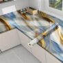 ABTER Self-Adhesive PVC Wall Stickers – Waterproof, Oil-Proof & Heat-Resistant Luxury Tiles for Kitchen, Bathroom, Bedroom, Living Room & Hotel Walls(60X200CM) (1, New Ocean Gold)
