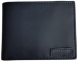 SPANCO Genuine Leather Men’s Wallet – (Bifold) (Navy) (Card Carry Pockets : 4) (ID Window : 1) (Secret Compartments : 2) (Money Compartments : 1)