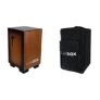 Clapbox Adjustable Snare Cajon CB65- Birch Wood, (H:50 W:30 L:30) – 3 Internal Snares + Clapbox Cajon Bag with Carry Handle and Shoulder Straps Universal Size