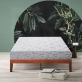 SLEEPSPA BY COIRFIT Nirvana Bamboo Fabric with HerbFRESH Technology 7 Zone 8 Inch Queen Size Natural Pure Latex Foam Mattress (72x66x8, White)