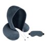 Avolusion Neck Pillow with Hood Car Cushion Pillows for Comfort Sleep and Travel in Plane Flight Car Train Airplane for Men’s and Women Travel Accessory Pillow for Neck Pain Relief Support