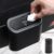 Accmor Plastic Car Manual-Lift Trash Can With Lid, Mini Vehicle Trash Bin Car Dustbin Garbage Organizer With One Roll Trash Bag, Automotive Garbage Can Bin Trash Container For Auto Cars, Home, Office
