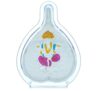NextGiri 999 Pure Silver Color Ganesh Pan Shape Stand for Car Dashboard | Perfect for Diwali Pooja & Gifting | Spiritual Elegance in Compact Design (5×4 Inch) (Silver – Meena -Multicolor)