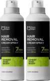 Qraa Men Hair Removal Cream Spray| Painless Body Hair Removal Powder Spray For Men’s Spray(400 ml, Set of 2)