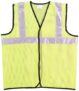 Safety Jacket Reflective High Visibility use For Airport, Construction, Emergency, Landscaping, Paving,Traffic, Sanitation, Security Guard, Engineering jacket,60GSM Mesh, AK-605 (PACK OF 75)