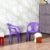 Cello Teddy Comfortable Kids Chair with Backrest for Study Chair|Play|Dining Room|Bedroom|Kids Room|Living Room|Indoor-Outdoor|Dust Free|100% Polypropylene Stackable Chairs, Violet