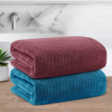 Story@home Microfiber 400 GSM Bath Towel Set(Pack of 2)