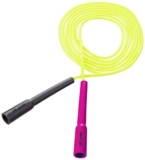 DE JURE FITNESS Adjustable Slim Shape Weight Loss Ball Pencil Speed Skipping Rope (275cm) (Grey Pink (Yellow))