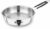 BERGNER Eternity Stainless Steel Frypan with Triply Bottom, Induction Base and Silicone Grip Handle, 7 Year Warranty, 22 cm, Silver