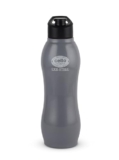 Cello Zigma Exe Single Walled Stainless Steel Flask, 1000ml, Grey | Leak Proof & BPA Free | Wide Mouth for Easy Sips | Flip Top Lid | Refrigerator Safe | Best for School, Yoga, College & Office
