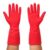 AM Safe-X Rubber Cleaning Gloves for Kitchen & Household 1 Pair|Heavy Duty Reusable Rubber Gloves|Waterproof, Non-Slip Grip, Chemical Resistant Gloves for Dishwashing, Bathroom & Home Cleaning (Red)