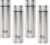 cello Ozone ISI Certified Single Wall Leakproof & Rustproof 1000 ml Stainless Steel Bottle(Pack of 4, Silver)