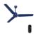 Crompton Energion Hyperboost 1200mm BLDC Ceiling Fan | Point Anywhere Remote Control | BEE 5 Star Rated Energy Efficient | Superior Air Delivery | 3 Year Brand Warranty | Matte Mettalic Blue