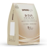 Spring H2O D-Tan Facial Kit | 5-Step Brightening & Tan Removal Treatment | Enriched with Organic Licorice Extract & AHA | Skin Repair & Glow Boosting Formula | 50g for All Skin Types