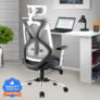ASTRIDE Ergofit BIS Certified Ergonomic High Back, Synchro Tilt Mechanism Mesh Office Adjustable Arm Chair(Grey, Optional Installation Available)