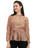 Wedani Women’S Casual Wear Beige Colour Top (Medium)
