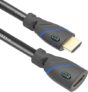C&E High Speed HDMI Cable Male to Female with Ethernet Black (10 Feet/3.0 Meters), (2 Pack)