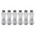 PEARLPET Twist BPA-Free Plastic Water Bottle Set |Lightweight, Leak-Proof & Freezer Safe – Pack of 6 (1000ml Each), Grey