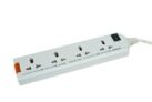 Havells 4 Way Extension Board With Surge & Spike Protection|For Power Requirements up to 1440W |1.5 Mtr ISI Certified Copper Wire| LED Indicator | Rating -6A, 240V | Home & Office Use