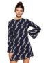 Pepe Jeans Women’S Synthetic Shift Maxi Dress (Pl952459_Navy Blue_S)