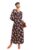 Tokyo Talkies Maroon Floral Printed Twisted Maxi Dress