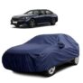 Sulfar 100% Water Resistant Car Body Cover Compatible with Mirror for BMW i5(Electric) (Triple Stitched, Full Bottom Elastic, Navy Blue)