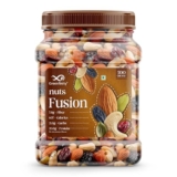GreenFinity Mixed Dry Fruits Pack – 500g | Nutritious Snack with Almonds, Cashews, Raisins & Cranberries | Resealable Pack for Freshness