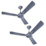 Havells 1200Mm Ambrose Es Ceiling Fan|Premium Finish,Decorative Fan,Elegant Looks,High Air Delivery,Energy Saving,100% Pure Copper Motor|2 Year Warranty By Brand|(4 stars,Pack Of 2,Nickel Saphire)