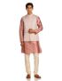 Amazon Brand – Symbol Men’s Kurta Bundi Churidar Set_SY-A23-MNA-BFKC-116_Pink_4XL