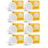 Jaquar 3W Striker Mini Round Surface Ceiling/Downlight | No False Ceiling Required | Surface Ceiling Light for Cabinet, Wardrobe, Office Space | Green (Pack 8)